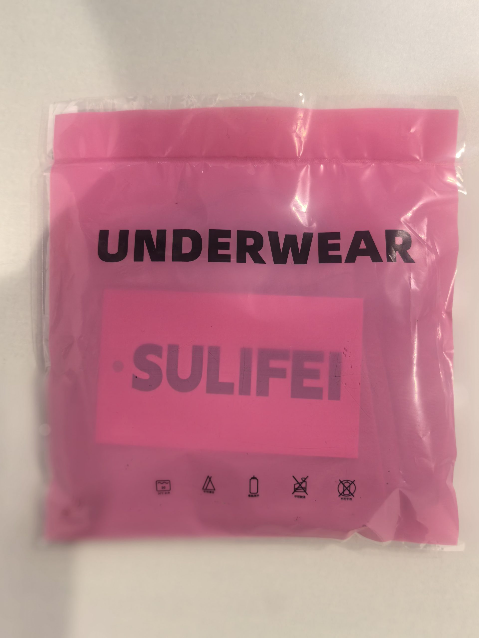 Pink package bag