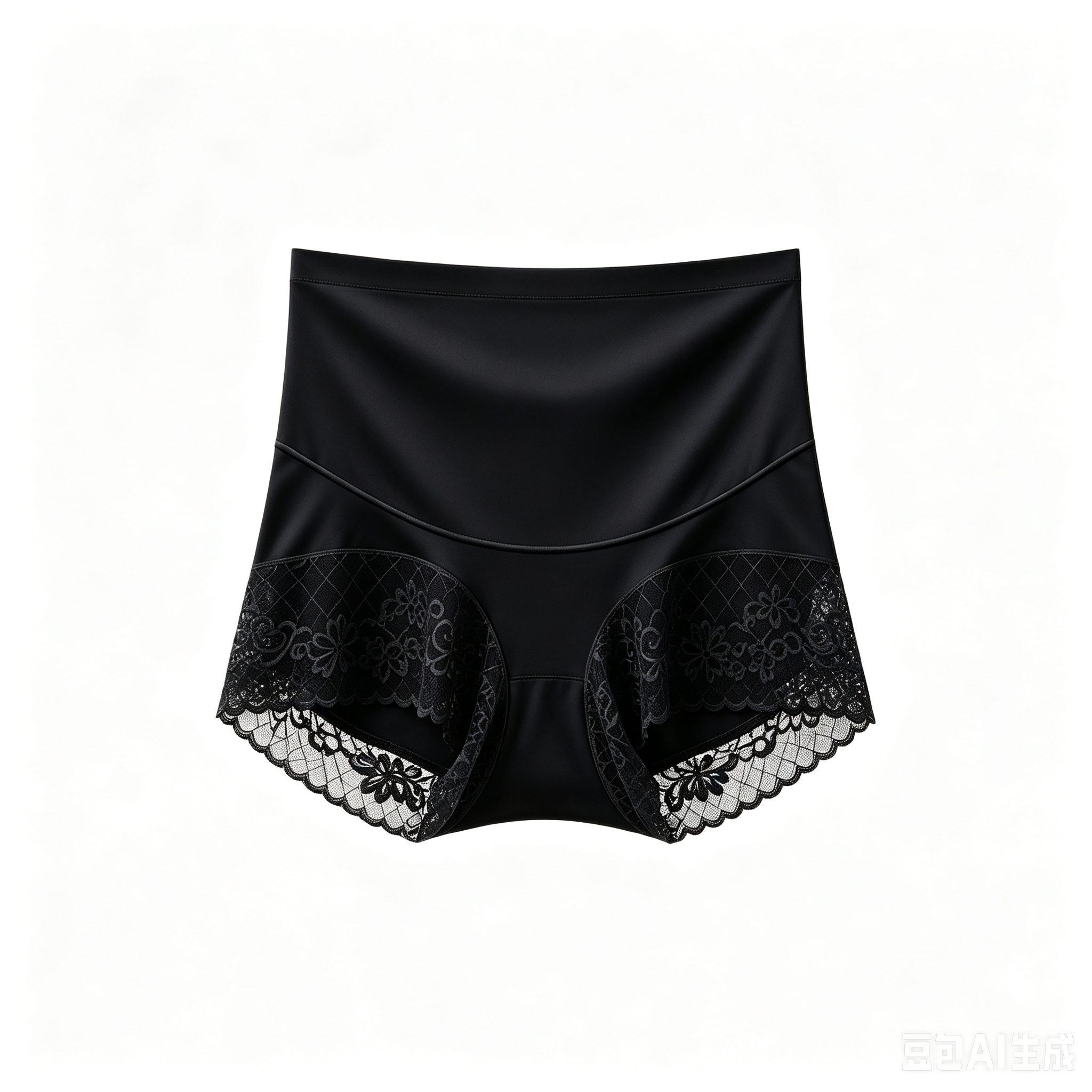 Black high waist lace underwear product