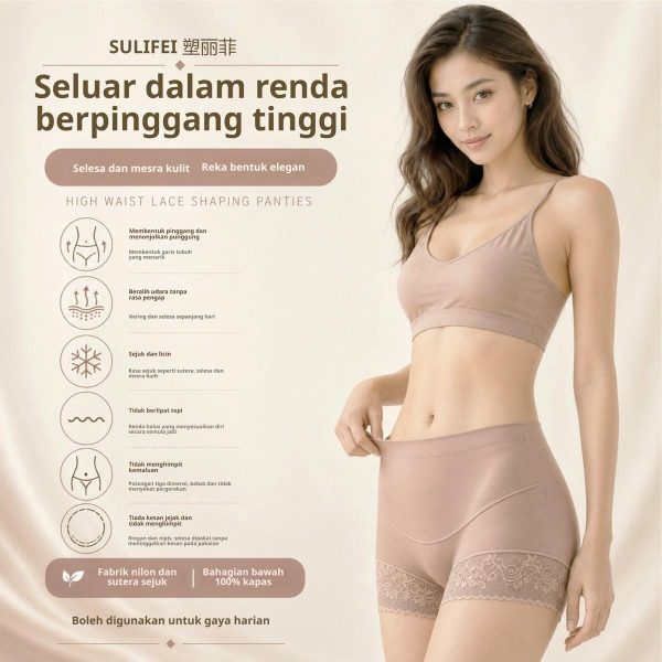 SULIFEI High-Waist Firm Tummy Control Shaping Brief